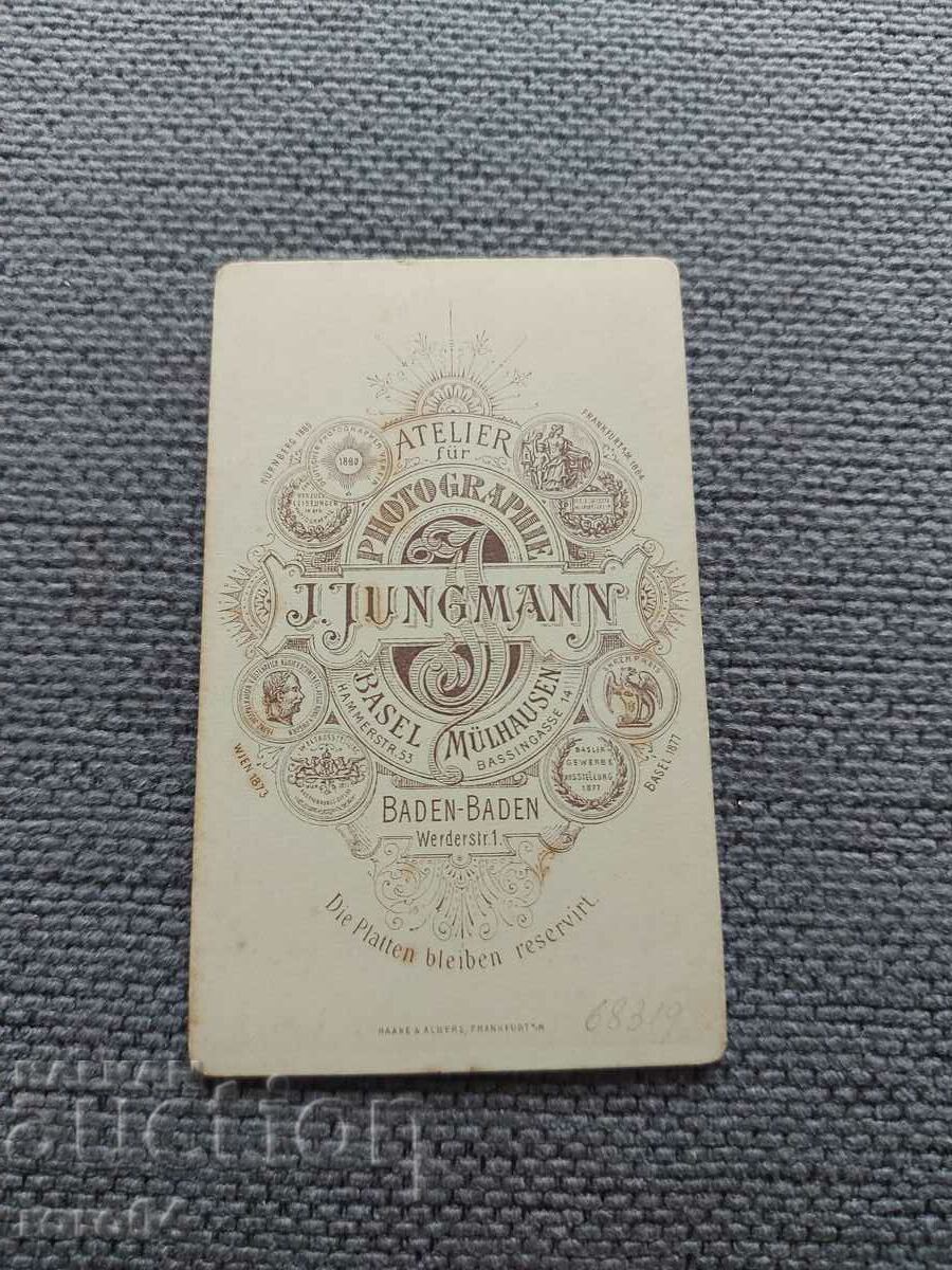 FOTO VECHE - CARTON - SECOLUL XIX - 6 FOTO VECHE - CARTON - SECOLUL XIX - 6