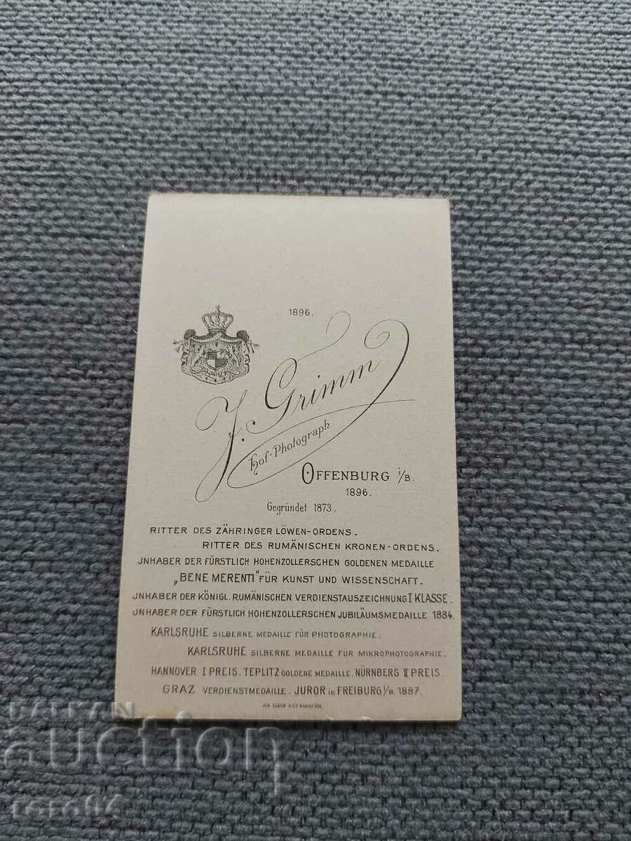 FOTO VECHE - CARTON - SECOLUL XIX - 6 FOTO VECHE - CARTON - SECOLUL XIX - 6