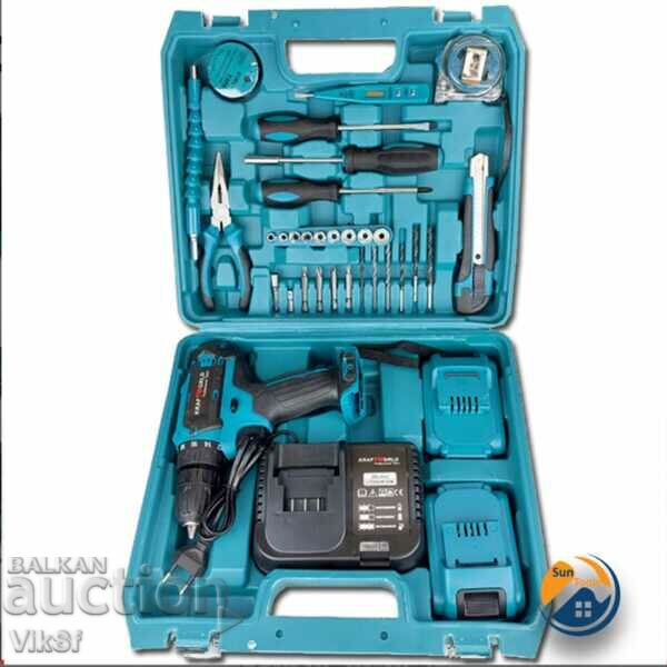 Șurubelniță fără perii BLUE KraftWorld cu 2 baterii cu preț 84.50 BGN | € 43.20