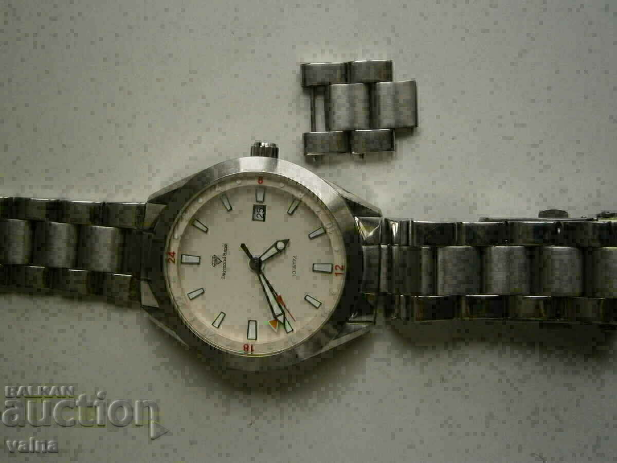 DAYMOND RENE, GMT, 10 atm. rezistent la apa, tot otel, 44mm - 7