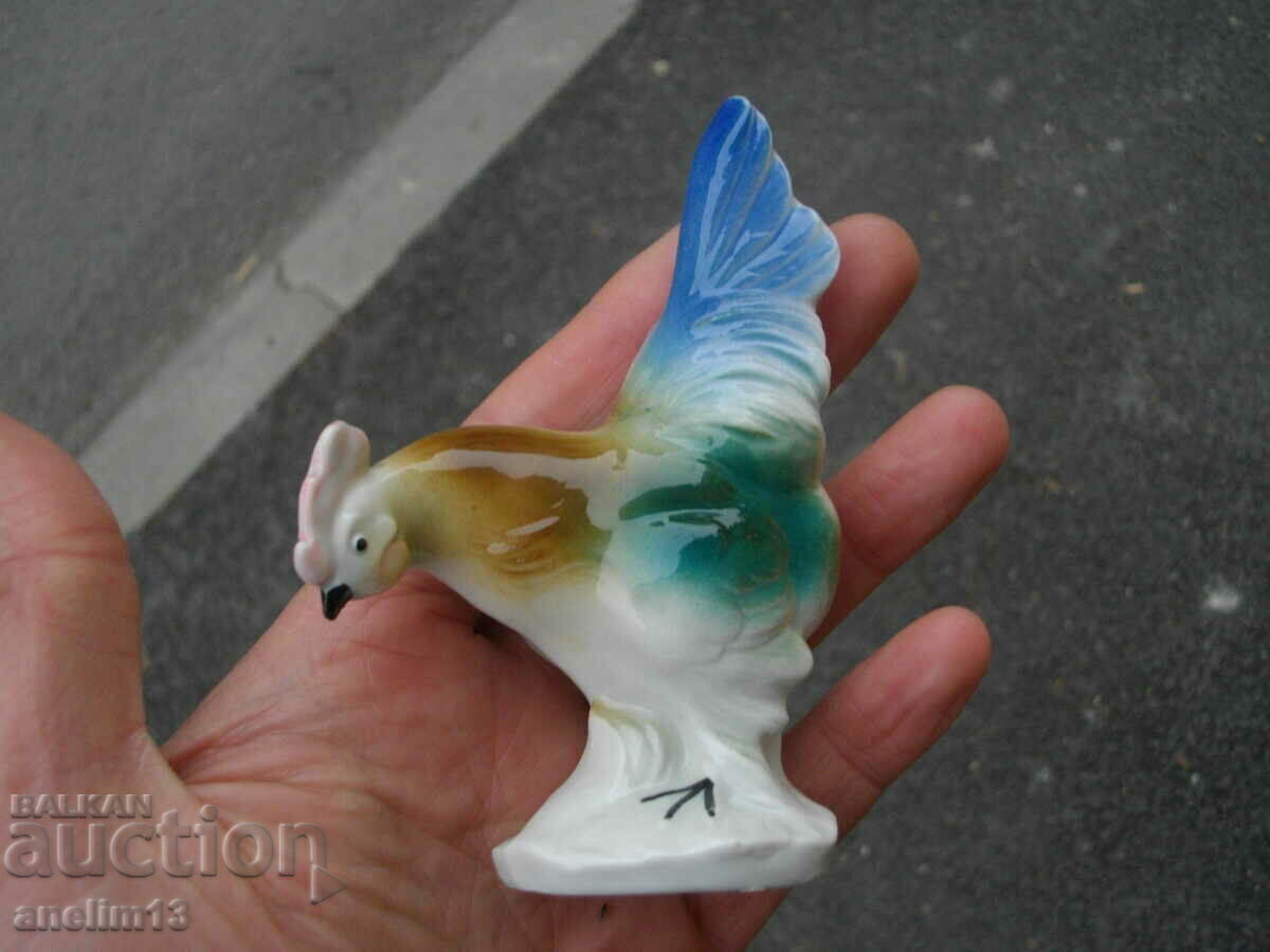 OLD BULGARIAN PORCELAIN ROOSTER