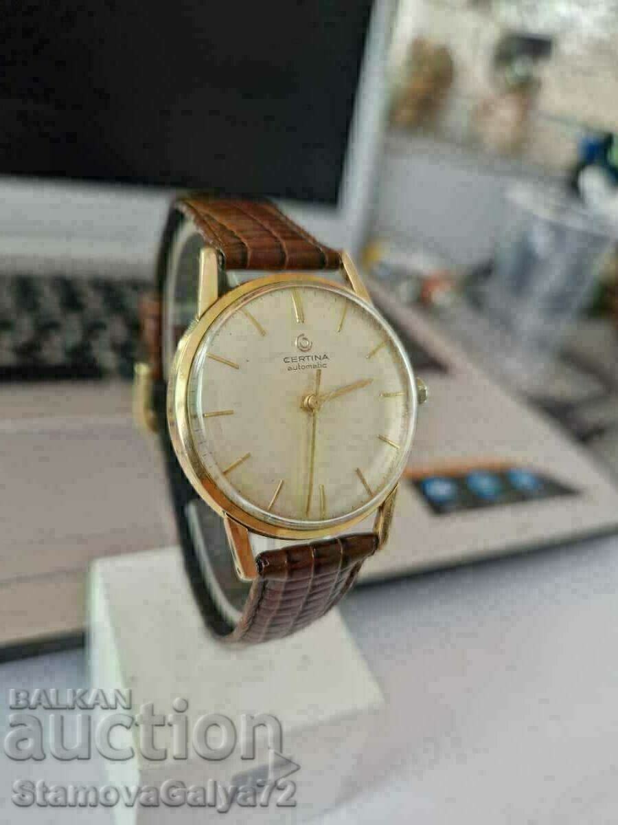 Auction Swiss gold-plated watch CERTINA Automatic Auction Swiss gold-plated watch CERTINA Automatic