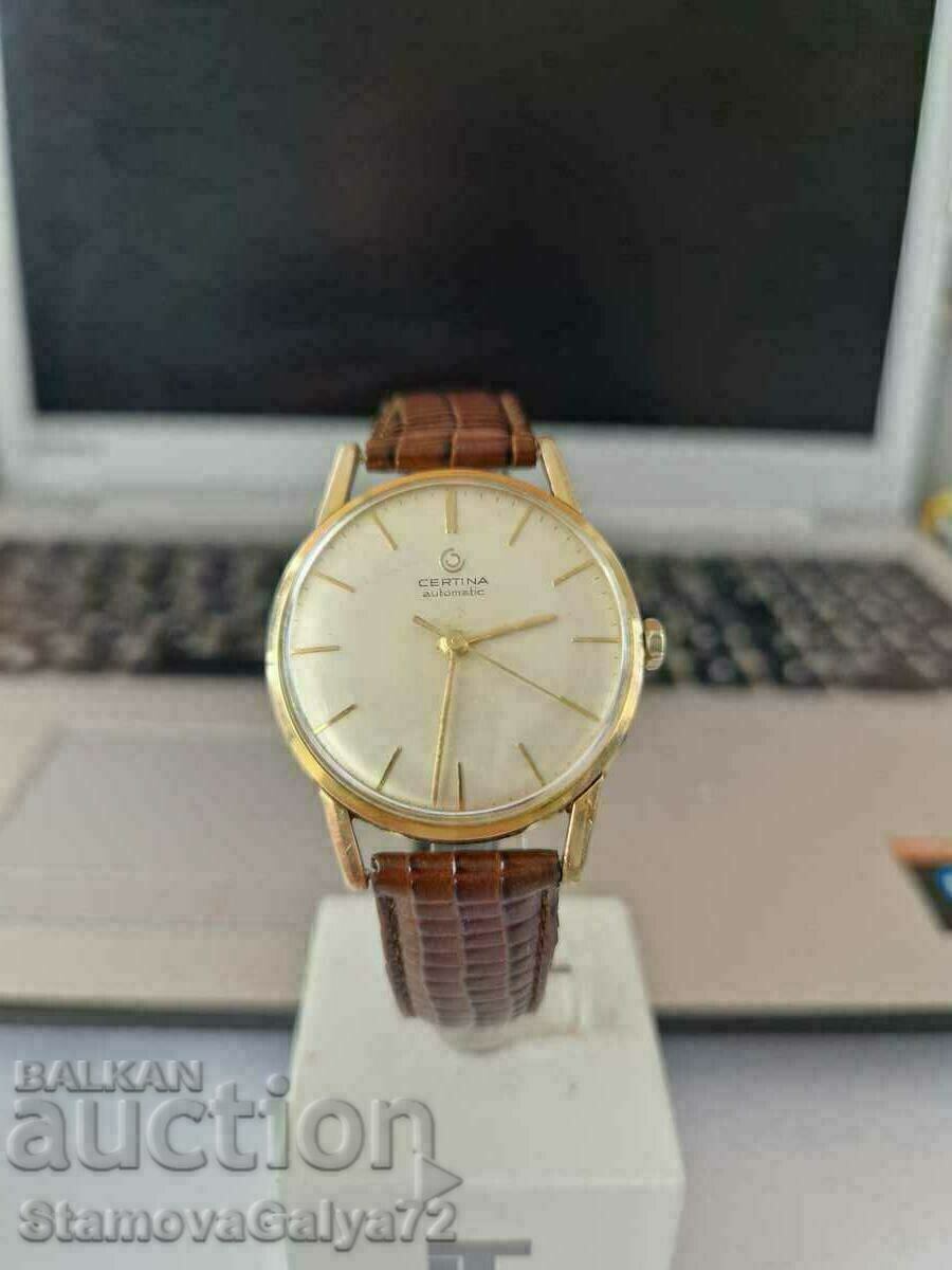 Swiss gold-plated watch CERTINA Automatic