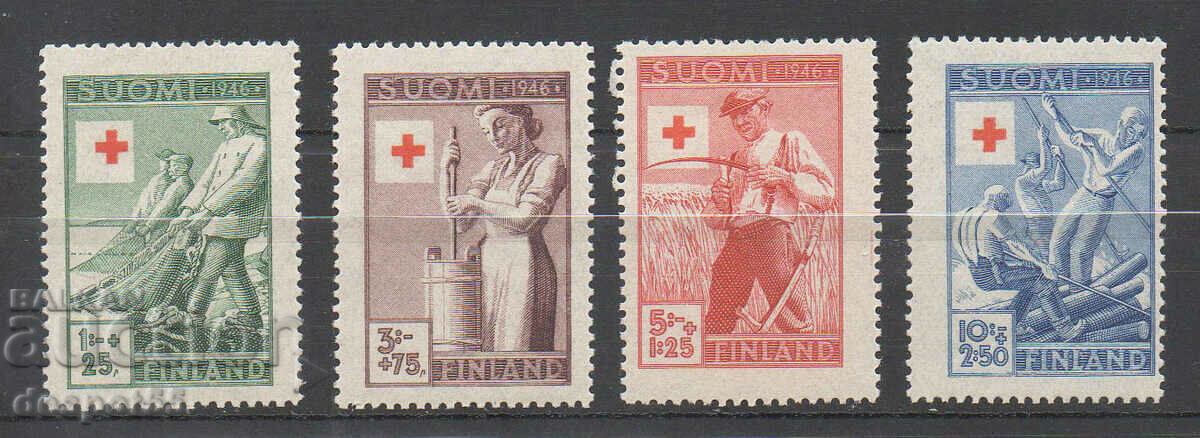 1946. Finland. Red Cross Charity.