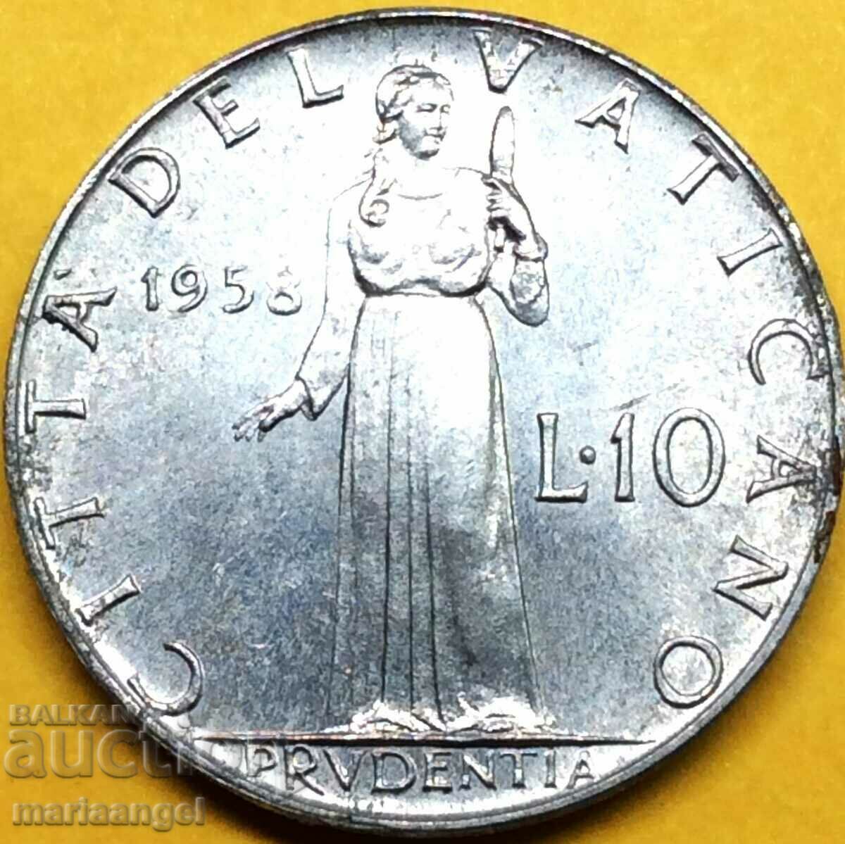10 lira 1958 Vatican