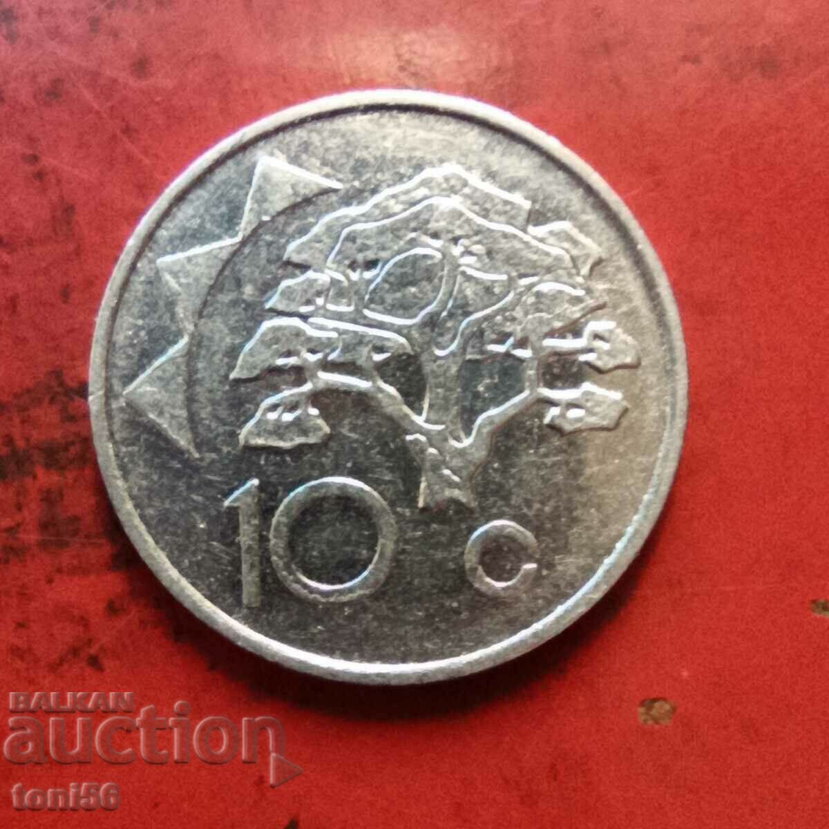 Намибия 10 цента 1993