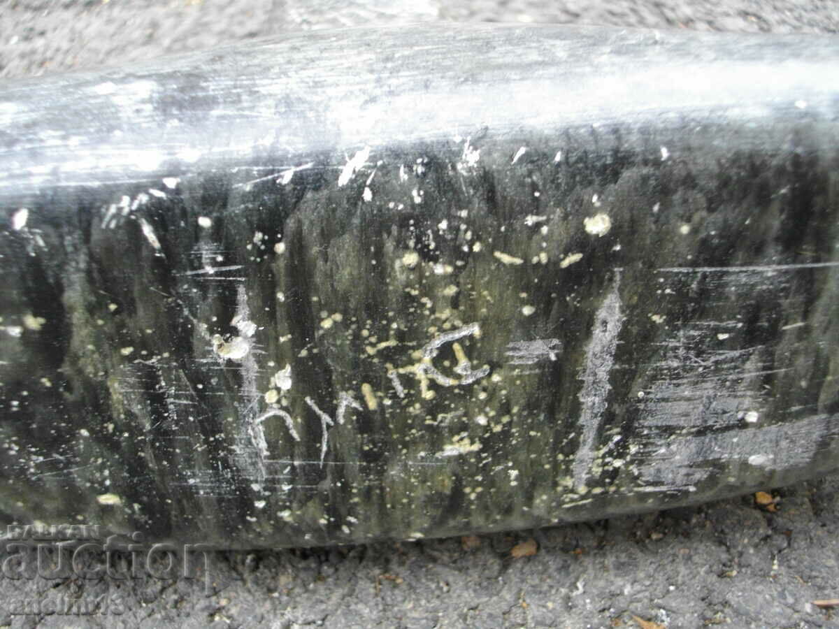 OLD FIGURE STATUETTE ESKIMO HUNTER SPEAR CANOE - 7