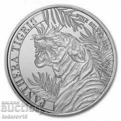 Moneda de argint Pantera Laos Tigris 2022 1 oz