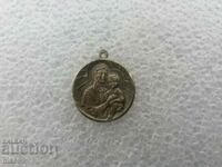 Antique Silver/Sachan Virgin Mary Pendant!