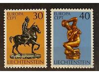 Λιχτενστάιν 1974 Ευρώπη CEPT Τέχνη / Γλυπτική / Άλογα MNH