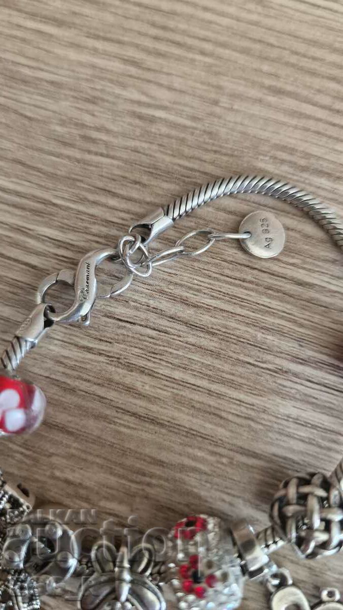 Delivery of Beautiful sveber bracelet with 8 pendants 925 Delivery of Beautiful sveber bracelet with 8 pendants 925