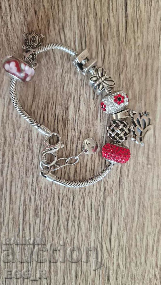 Beautiful sveber bracelet with 8 pendants 925 - 6 Beautiful sveber bracelet with 8 pendants 925 - 6