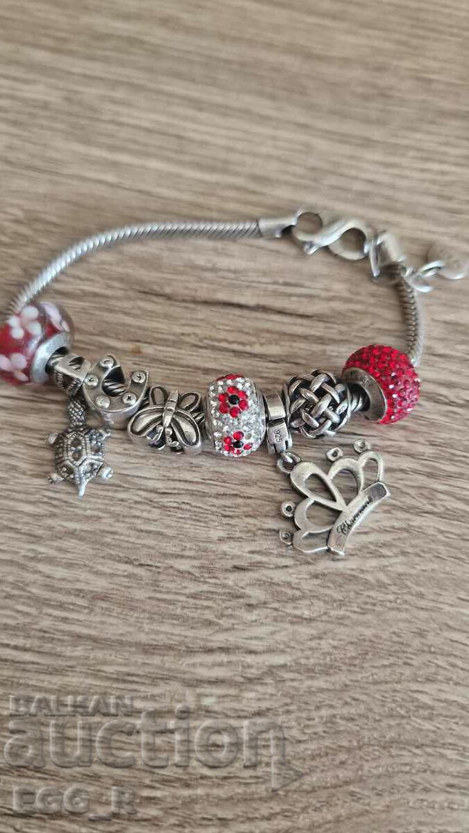 Beautiful sveber bracelet with 8 pendants 925 - 7 Beautiful sveber bracelet with 8 pendants 925 - 7