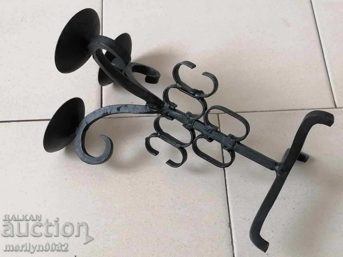 An old candle made of wrought iron lamp with price 49.00 BGN | € 25.05 An old candle made of wrought iron lamp with price 49.00 BGN | € 25.05