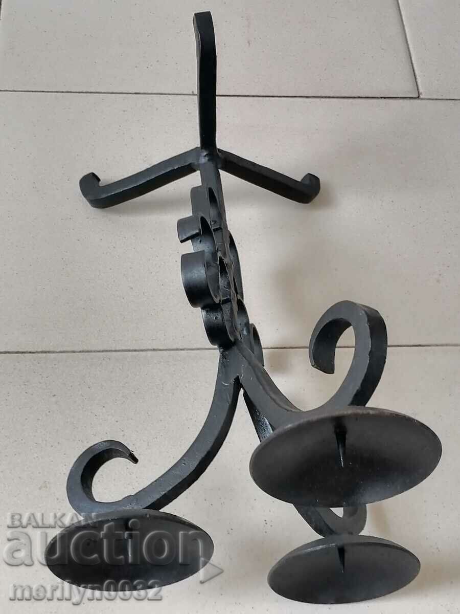 An old candle made of wrought iron lamp - 5 An old candle made of wrought iron lamp - 5