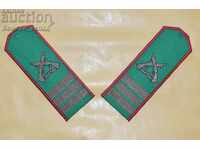 A pair of hard epaulets of a Sergeant from the Border Troops NEW