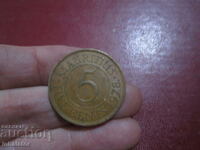 1978 Mauritius 5 cents