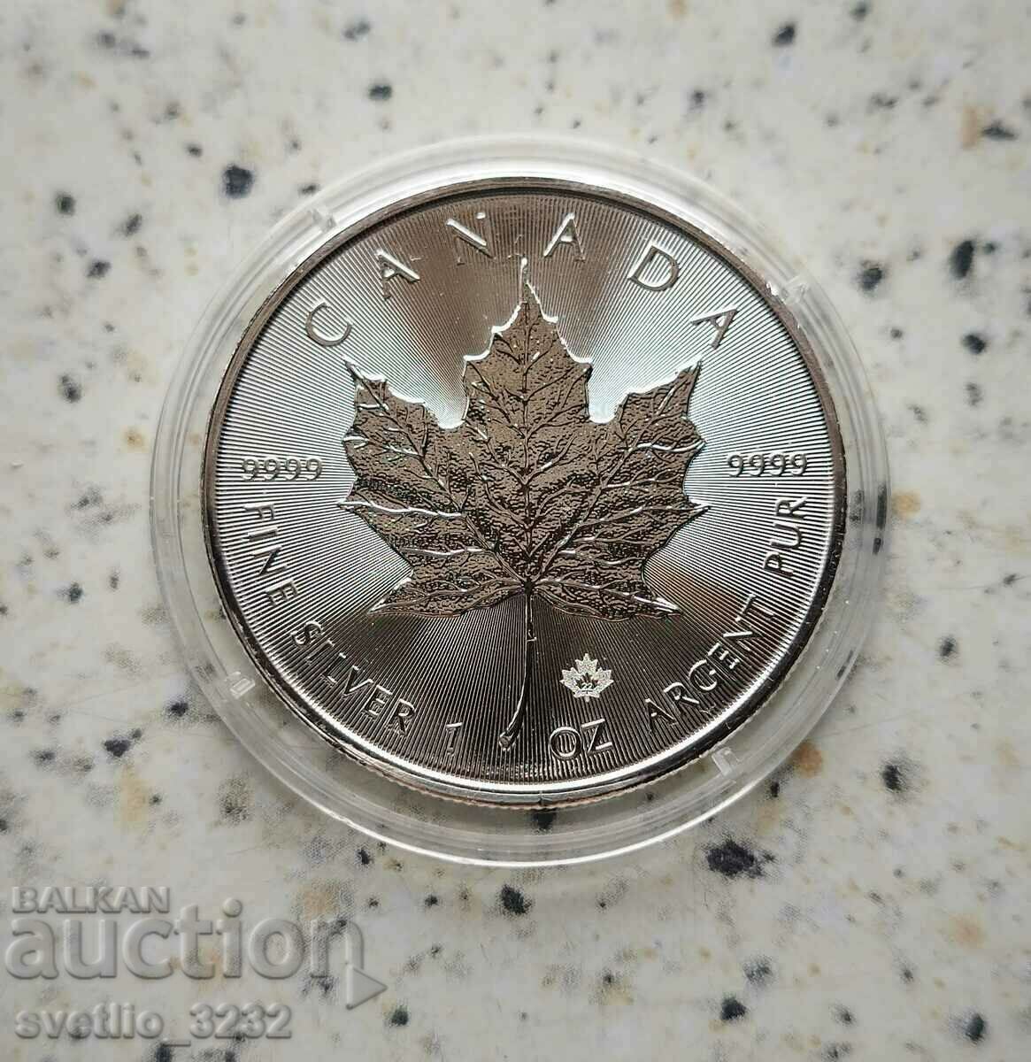 Argint 1 OZ 2022 Maple Leaf