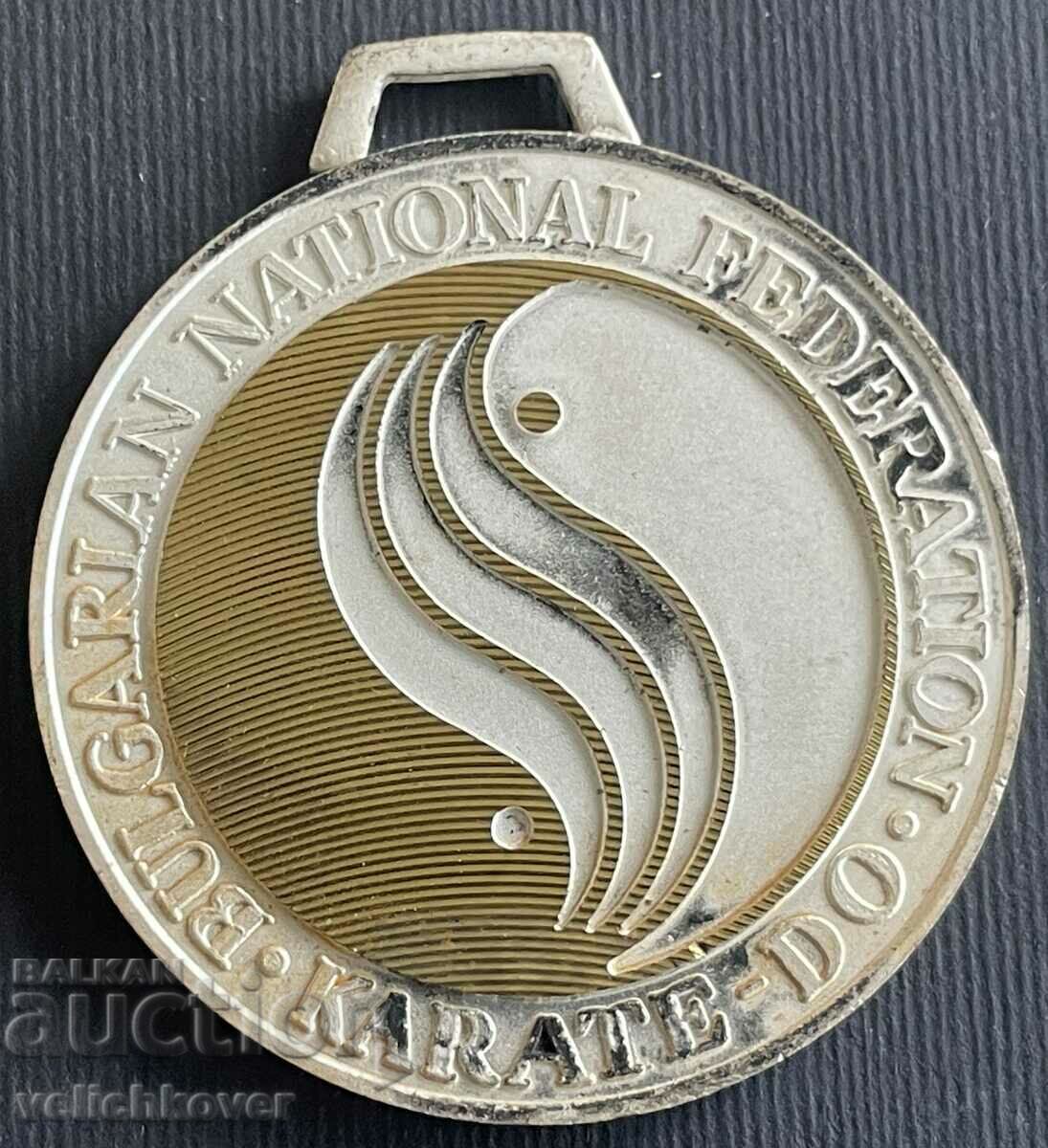 34396 Βουλγαρία ασημένιο μετάλλιο Βουλγαρική Ομοσπονδία Καράτε 97