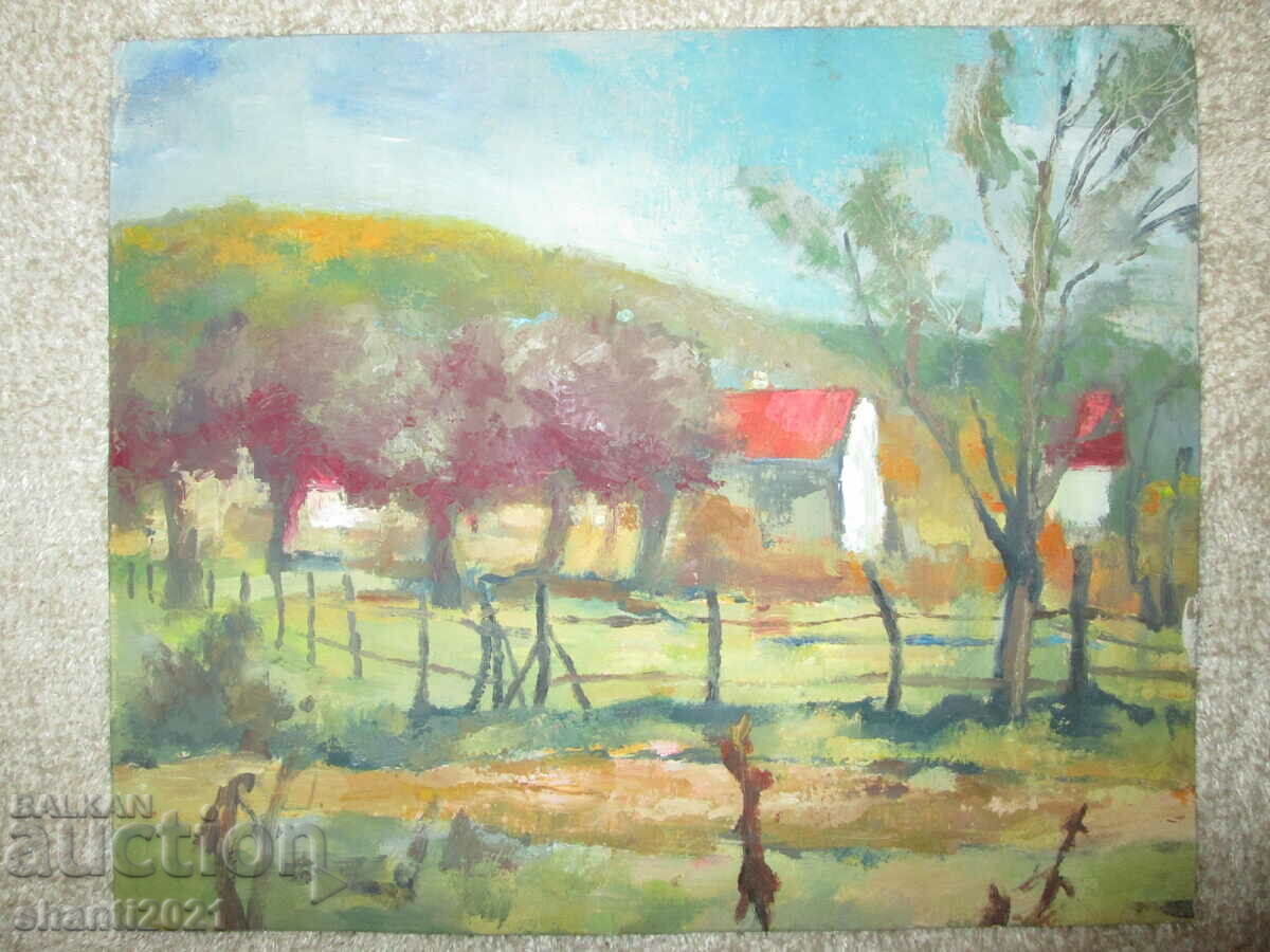 Oil painting, phaser, 28x24 cm.