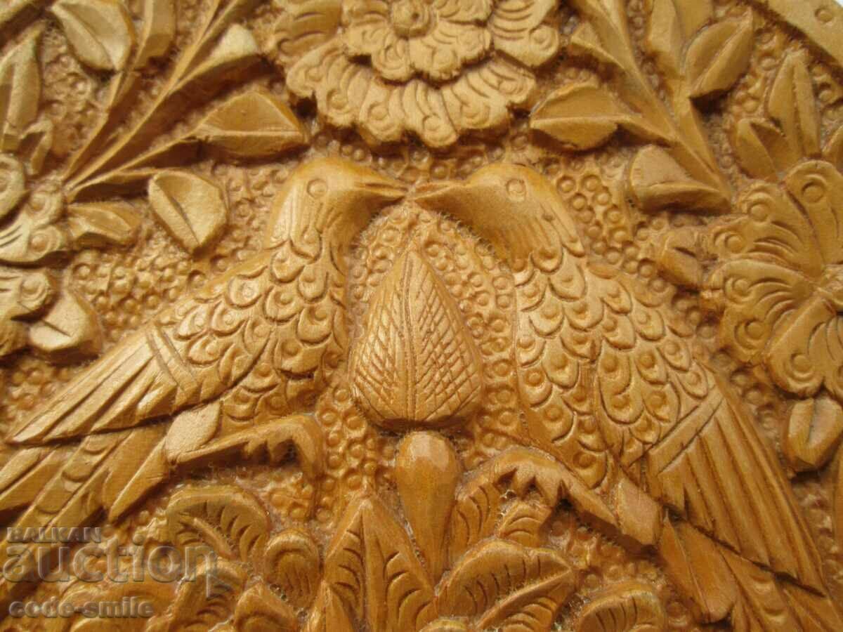 Old fine wood carving decoration ethnography wall panel with price 100.00 BGN | € 51.13 Old fine wood carving decoration ethnography wall panel with price 100.00 BGN | € 51.13