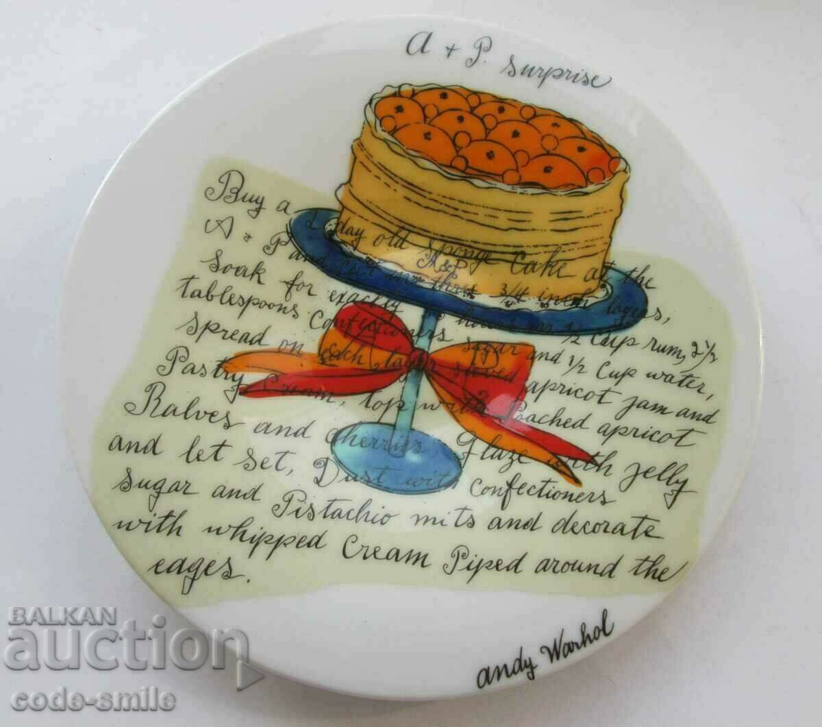 Delivery of Vintage Andy Warhol Limited Art Set Rosenthal Porcelain Delivery of Vintage Andy Warhol Limited Art Set Rosenthal Porcelain