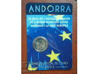 2 Euro 2022 Ανδόρα "10 χρόνια στην ΕΕ"(1) Ανδόρα- Unc (2 ευρώ)