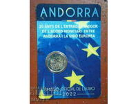 2 Euro 2022 Andorra „10 ani în UE”(1) Andorra- Unc (2 euro)