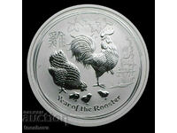 1/2 oz -2017 SILVER AUSTRALIA Year of the Rooster II SERIES