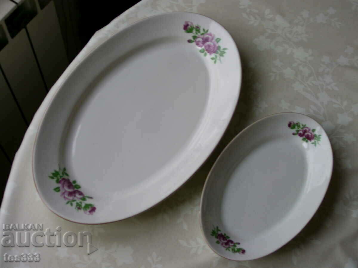 2 plates plates trays, small and large Razgrad