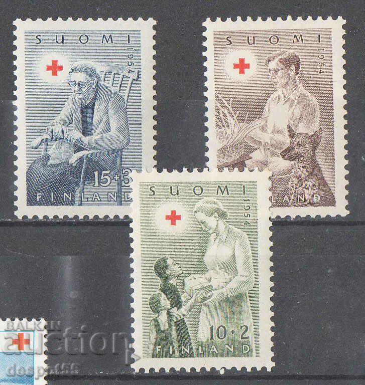 1954. Финландия. Благотворителност на Червения кръст.