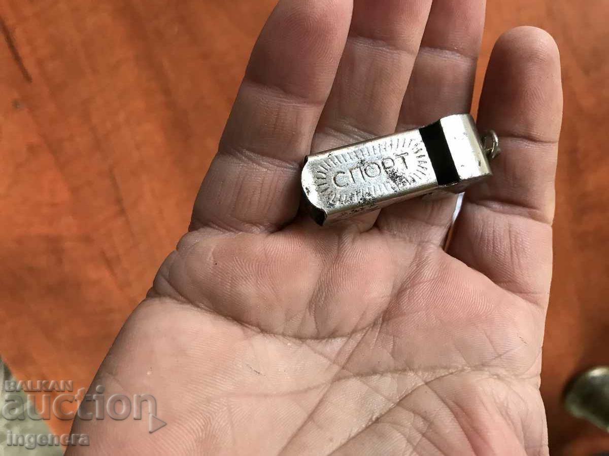 WHISTLE "SPORTS" METAL with price 3.00 BGN | € 1.53 WHISTLE "SPORTS" METAL with price 3.00 BGN | € 1.53
