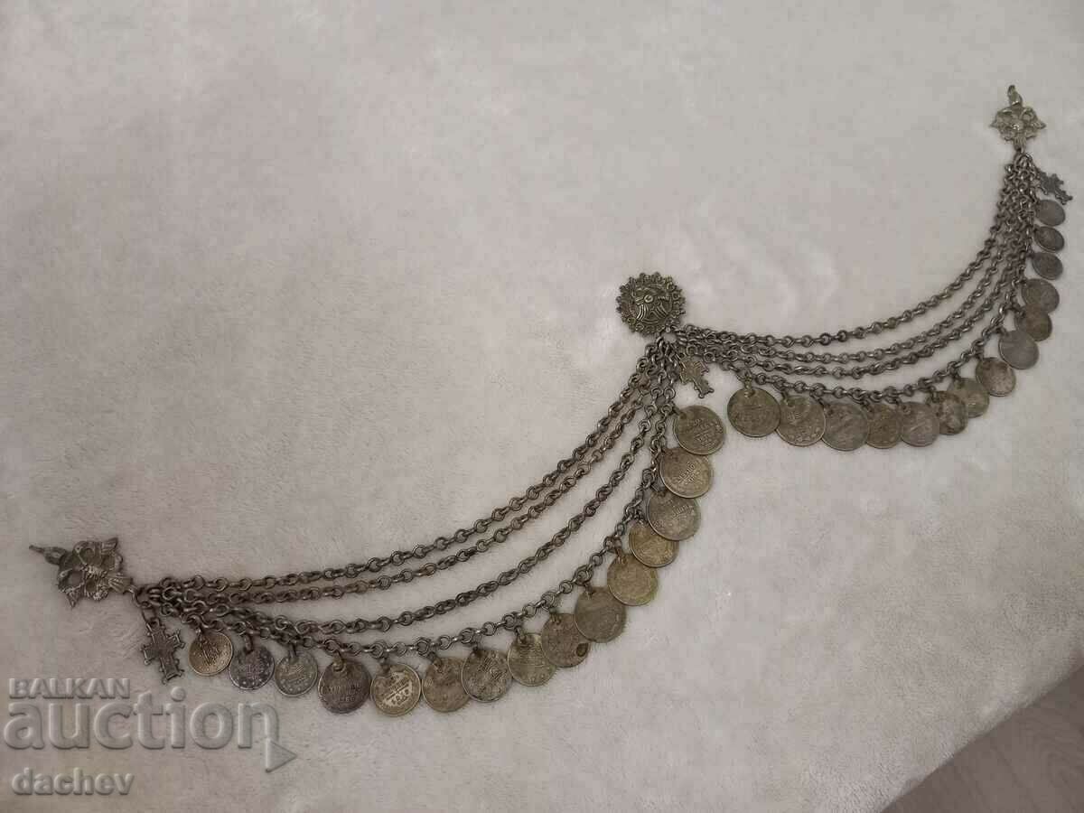 Licitație Costum UNIC renascentist macedonean din argint Kyustek din secolul al XIX-lea