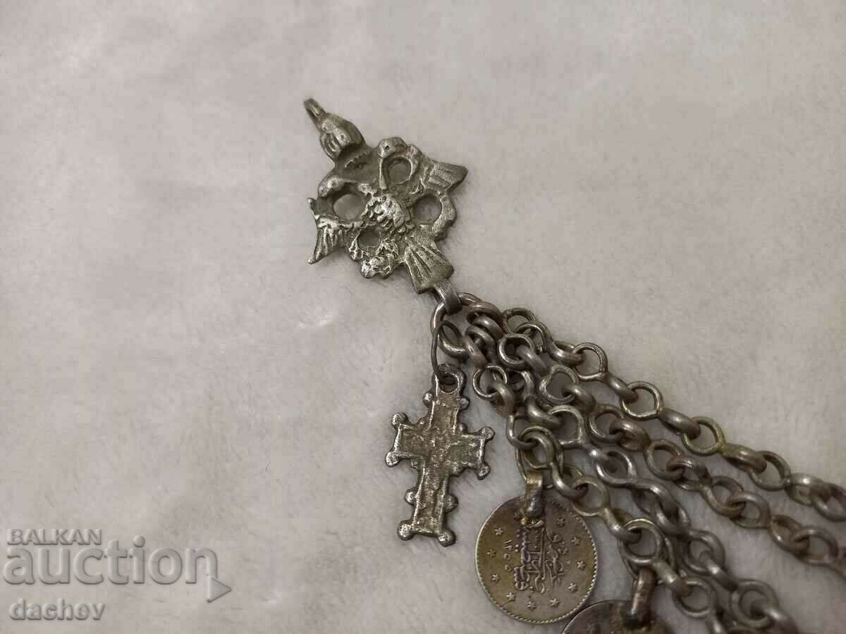 Costum UNIC renascentist macedonean din argint Kyustek din secolul al XIX-lea - 6