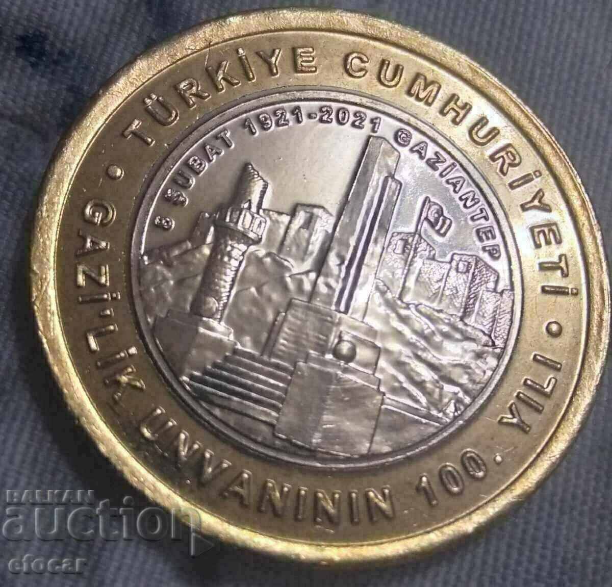 1 лира лира Турция 2021 Газиантеп 1 лира лира Турция 2021 Газиантеп