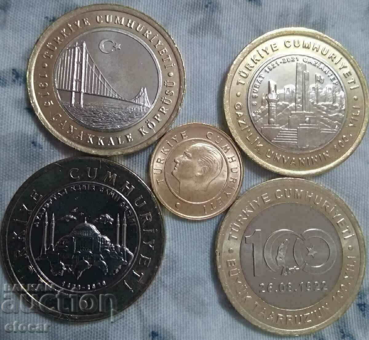 lot 1 lira Turcia 2021,2022 jubileu cu preț € 18.99 | 37.14 BGN lot 1 lira Turcia 2021,2022 jubileu cu preț € 18.99 | 37.14 BGN