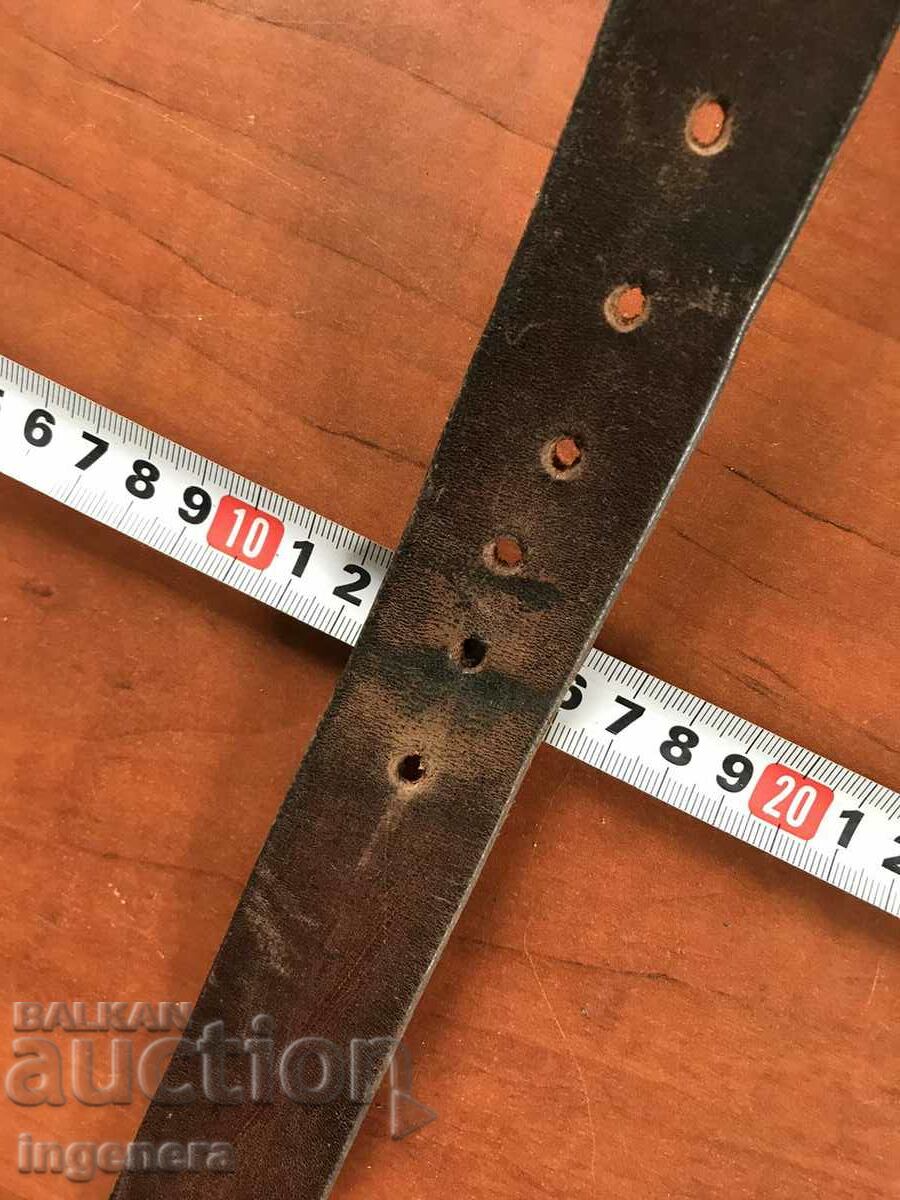 Auction LEATHER BELT BUCKLE-115 CM Auction LEATHER BELT BUCKLE-115 CM