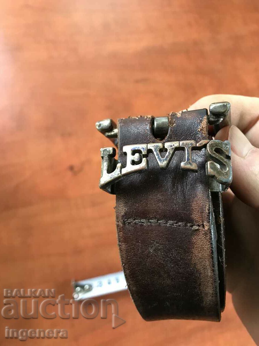 LEATHER BELT BUCKLE-115 CM - 5 LEATHER BELT BUCKLE-115 CM - 5