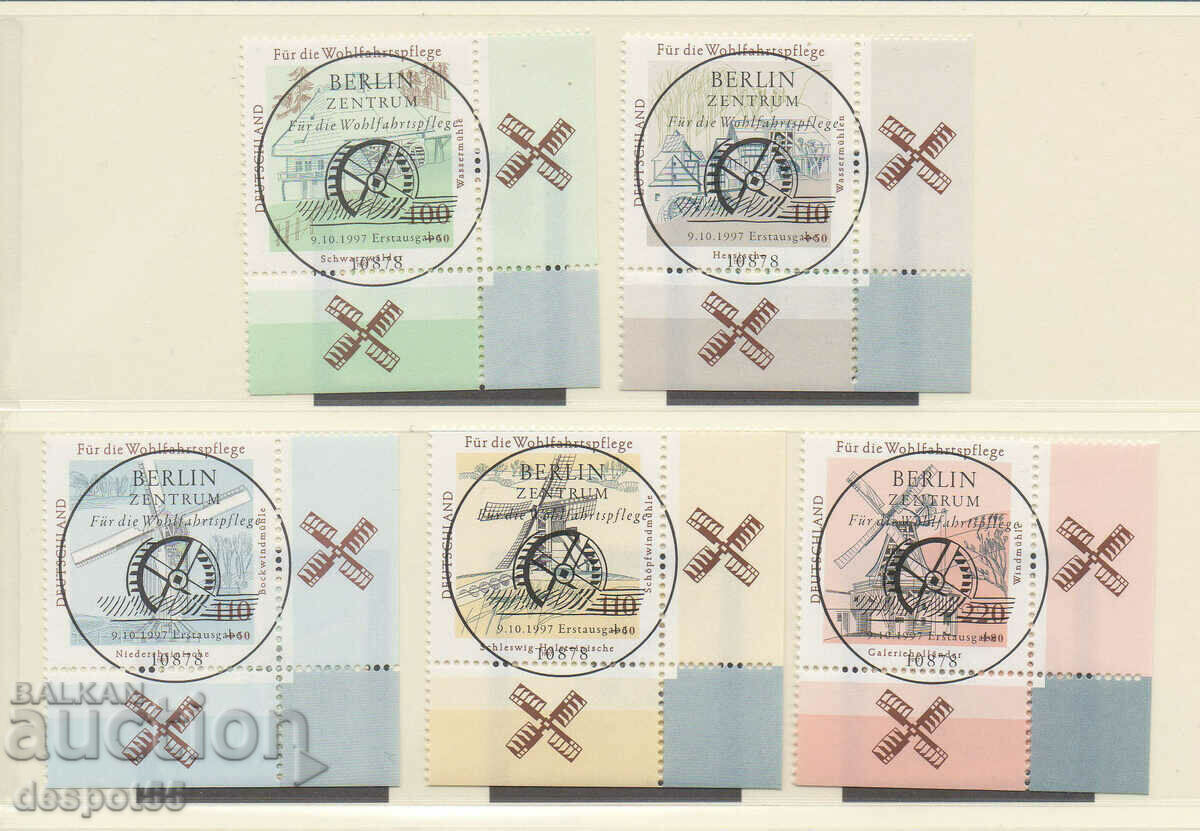1997. Γερμανία. Φιλανθρωπικά Γραμματόσημα - Μύλοι.