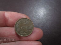 1946 year 25 centimes Luxembourg