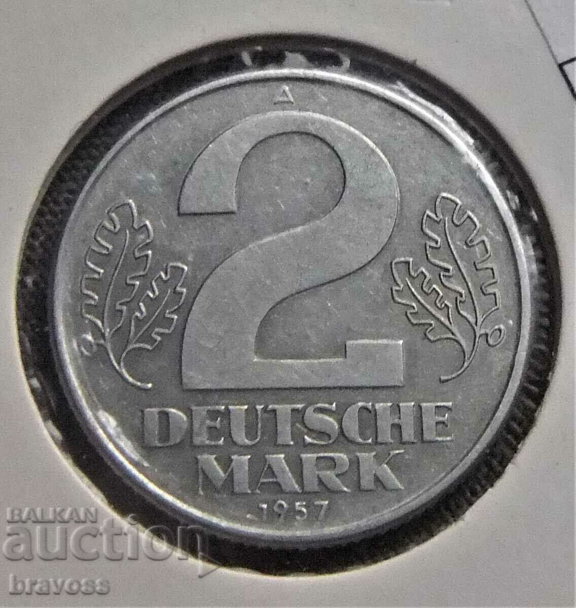 ГДР - 2 marki.1957 А -