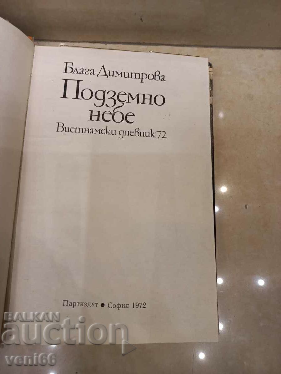 Auction Blaga Dimitrova - Underground Sky Auction Blaga Dimitrova - Underground Sky