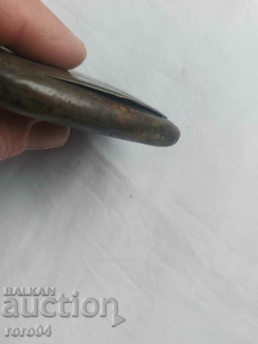 OLD BRONZE BOX - SNAGAR - GOLD PLATED - 5 OLD BRONZE BOX - SNAGAR - GOLD PLATED - 5