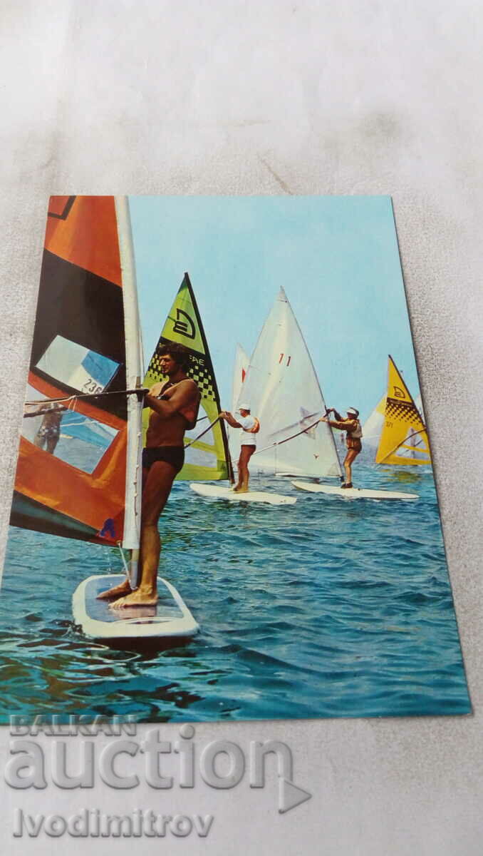 Postcard Bulgarian Black Sea Coast 1986