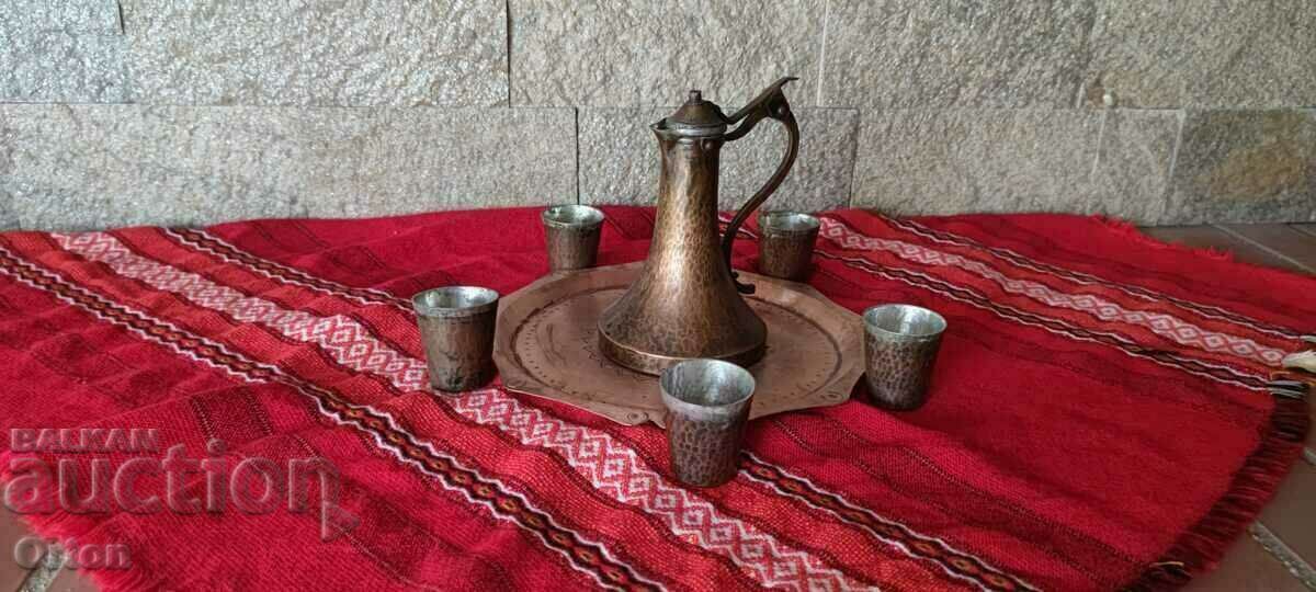 Auction  Star Kovan Copper Set for Green Brandy