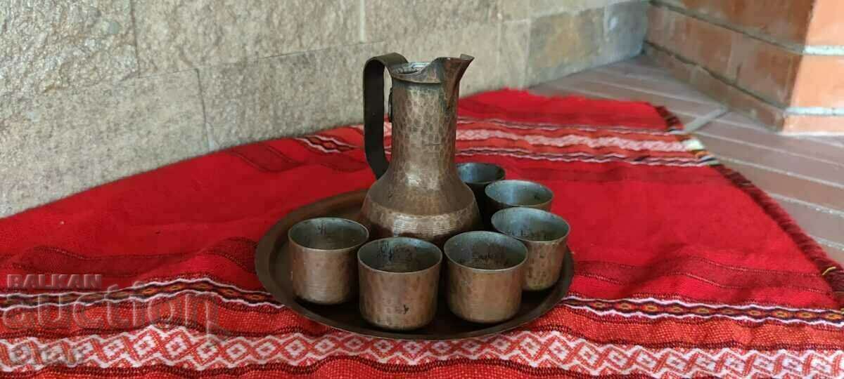 Auction  Old Forged Copper Service