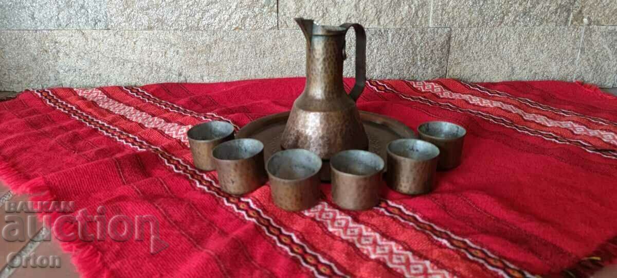 Delivery of Old Forged Copper Service