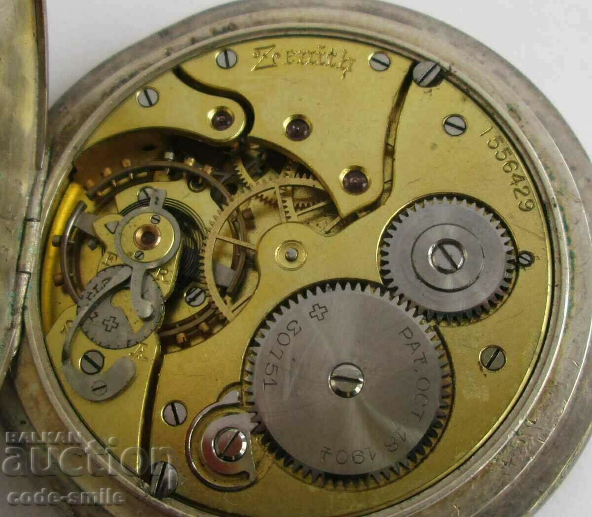 Silver ZENITH award-winning pocket watch 26 Pillows p. colonel - 7 Silver ZENITH award-winning pocket watch 26 Pillows p. colonel - 7