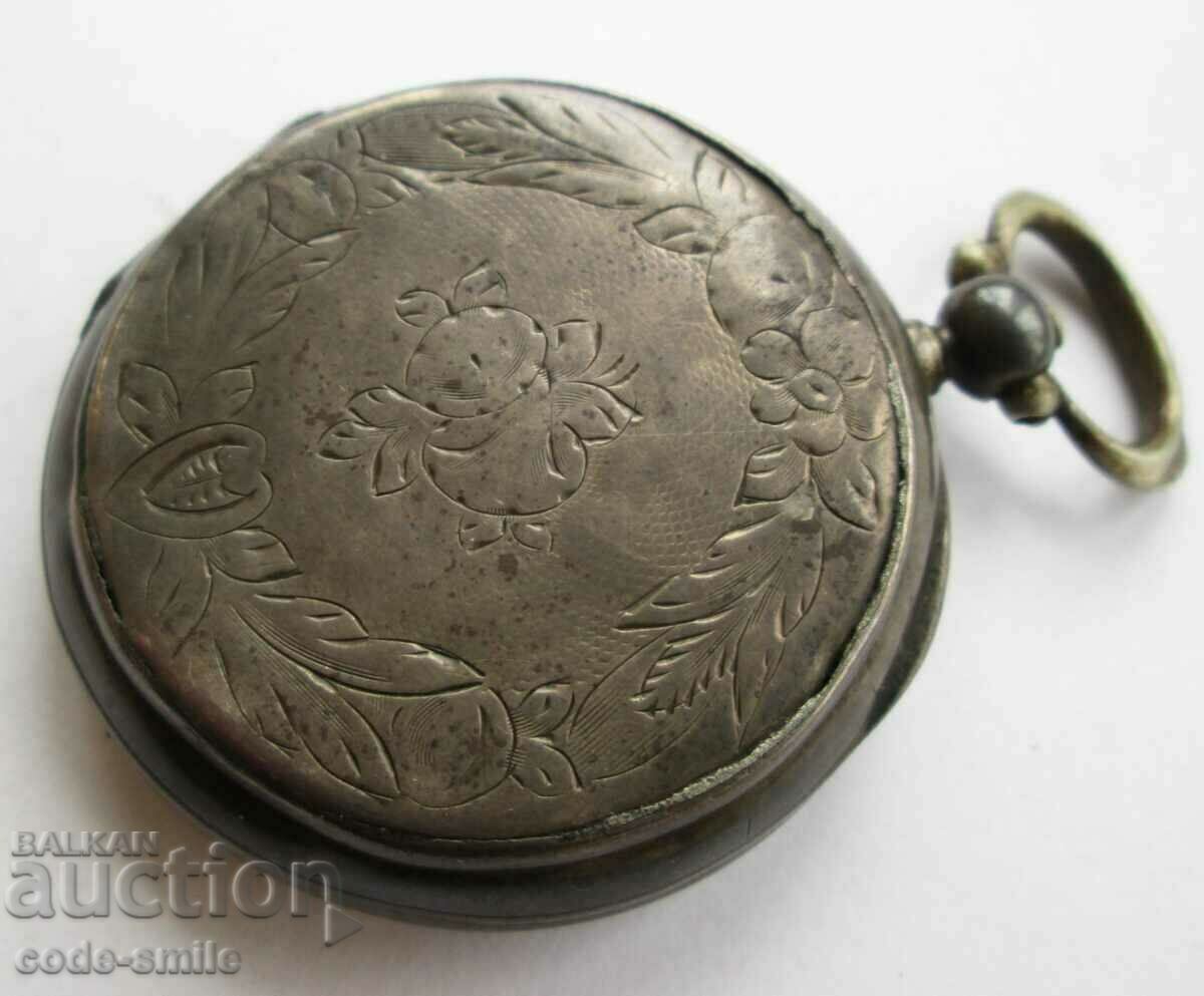 Auction  Rare Old Silver Qte NARDIN Pocket Watch 19th Century