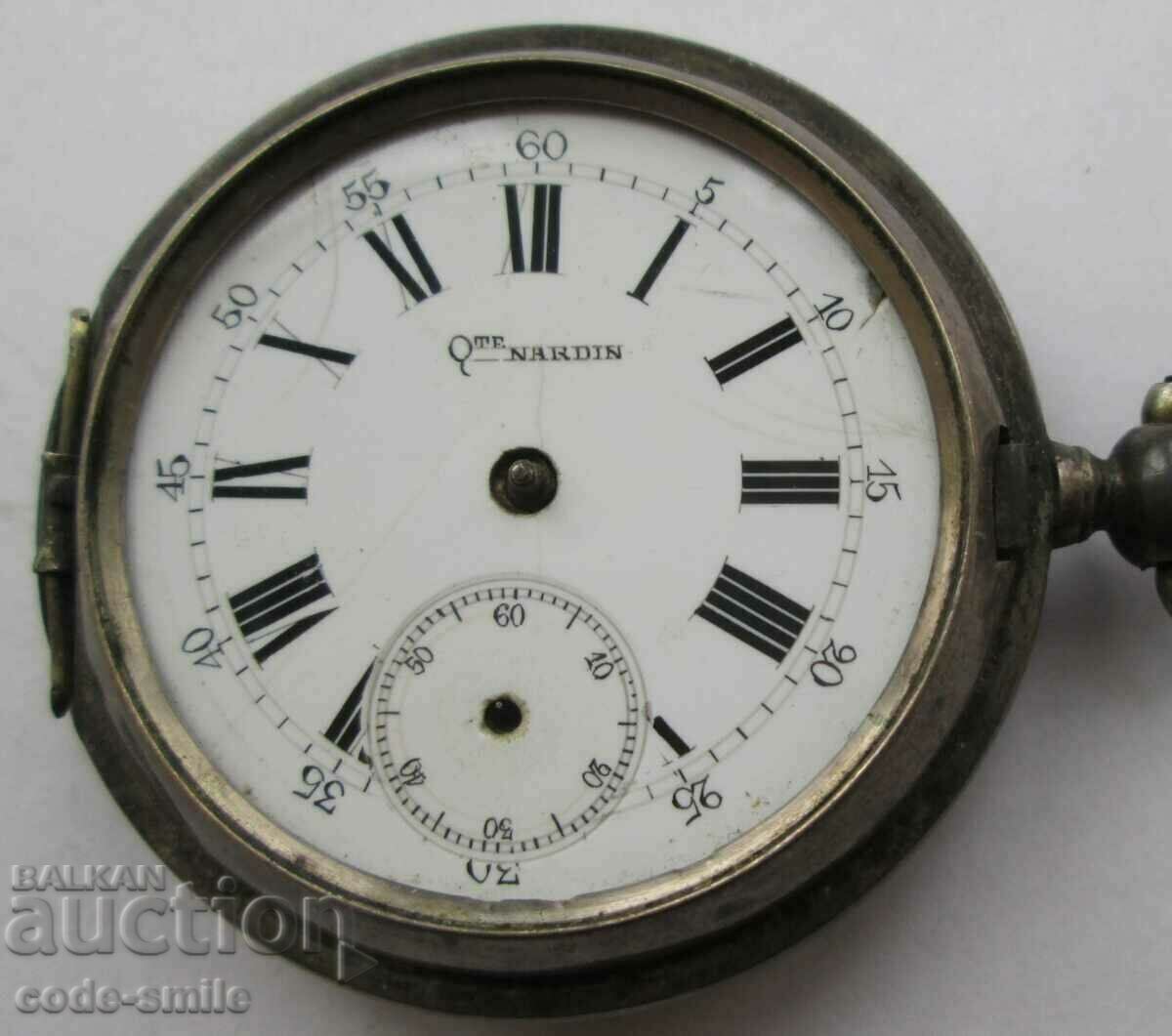 Delivery of Rare Old Silver Qte NARDIN Pocket Watch 19th Century